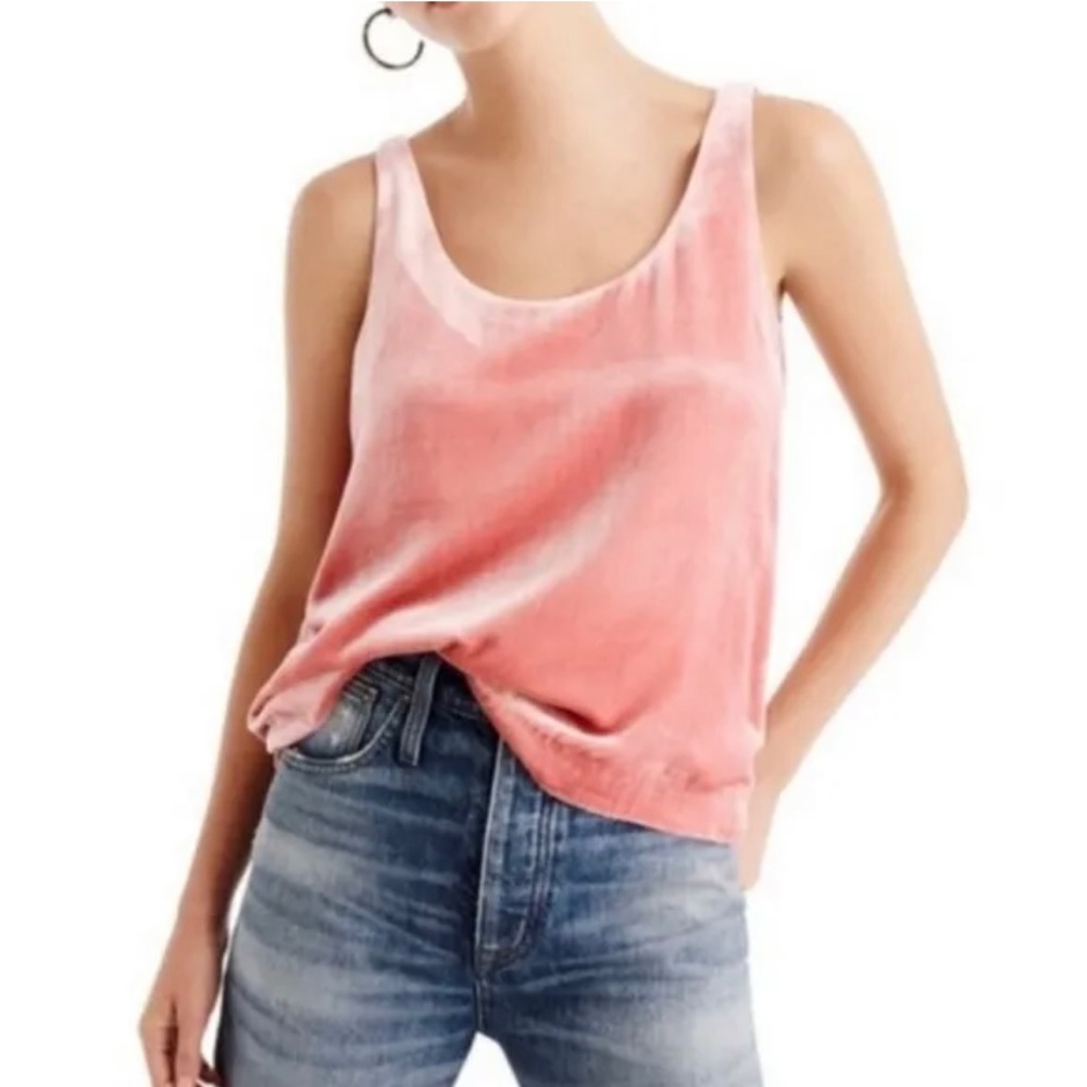 NWT Jcrew copper velvet tank top size XS